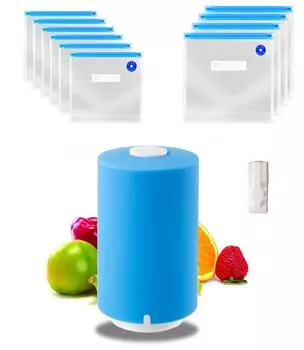 Вакуумная упаковочная машина Gugrida USB перезаряжаемый компактный вакуумный упаковщик для домашнего хранения продуктов питания Упаковывание легких и простых в использовании прочных специальных пакетов для