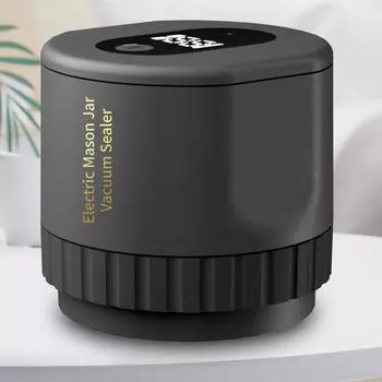 Вакуумная упаковочная машина на 10 банок, электрический вакуумный упаковщик, комплект постоянного тока 5 В, универсальный упаковщик банок для банок Mason с широким обычным горлом белый