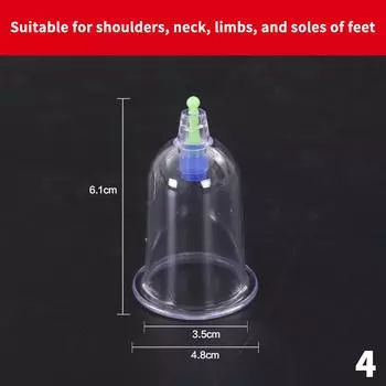 Вакуумные банки, вакуумный массаж, набор для банок для тела, антицеллюлитный китайский баночный массажер для тела, для похудения, для лица и тела