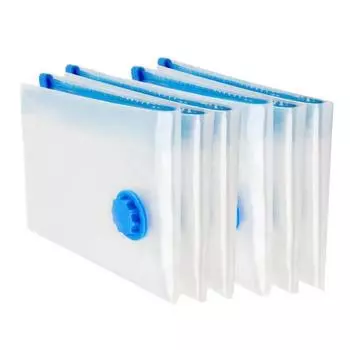 Вакуумные пакеты для хранения, больше места, экономия компрессионного уплотнения для путешествий, застежка-молния для одежды, подушек, постельного белья, шкафа, домашнего органайзера