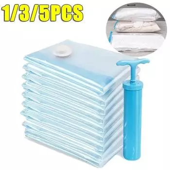 Вакуумные пакеты для хранения, постельных принадлежностей, подушек, полотенец, одежды, дорожная сумка для хранения, экономящая место, с ручным электрическим насосом, упаковка вакуумного пакета S 40x60cm 16x24in