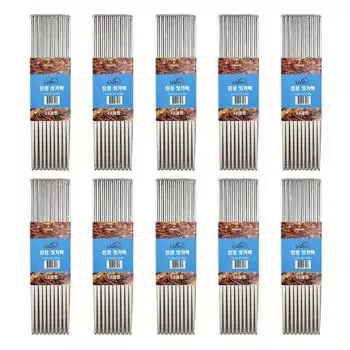Вакуумные палочки для еды Kitchen King из нержавеющей стали, 100 наборов, 100 штук, популярная корейская посуда