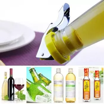 Вакуумные упаковщики Силиконовые пробки для бутылок вина Крышки для пивных напитков Непротекающие аксессуары для бара Домашний бар Кухонные принадлежности чёрный