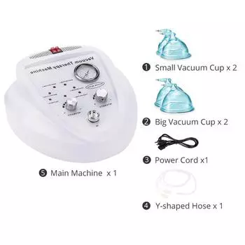 Вакуумный аппарат для подтяжки ягодиц с мощным всасыванием, большие вакуумные чашки для салонов красоты, бразильская подтяжка ягодиц и массаж тела