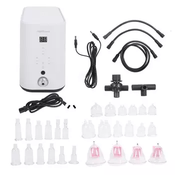 Вакуумный баночный аппарат для подтяжки ягодиц Многофункциональный вакуумный баночный массажер с 32 чашками, 110240 В AU Plug