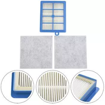 Вакуумный фильтр 12,1x15 см, 1 комплект пыли для Electrolux ZSP4302PP темно-синий