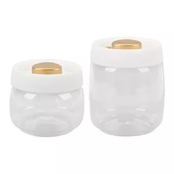 Вакуумный контейнер для хранения кофейных зерен, пищевая стеклянная герметичная канистра, банка для хранения большой емкости 400ml