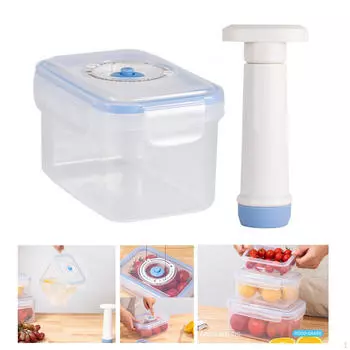 Вакуумный контейнер для хранения свежести, герметичный контейнер для духовки, универсальное портативное уплотнение 0.8L