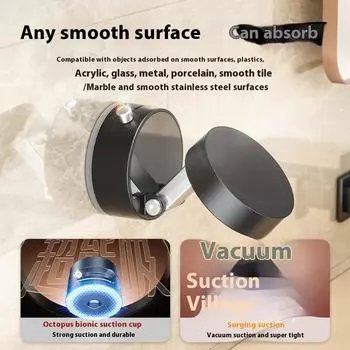 Вакуумный магнитный держатель для мобильного телефона на присоске, складное устройство двойного назначения для дома и автомобиля, ленивая опорная рама, держатель для мобильного телефона, настольный.