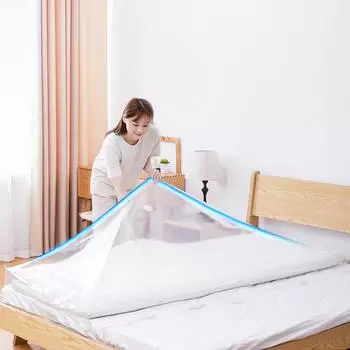 Вакуумный мешок для матрасов, резиновый вакуумный мешок для матраса, с двойной молнией, многоразовый чехол для матраса One Size