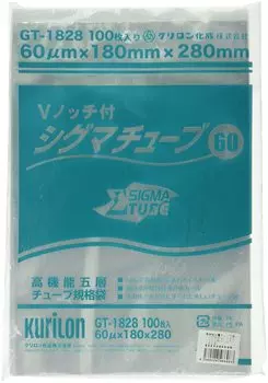 Вакуумный мешок Krylon Kasei, трубчатый мешок Sigma Tube 60, совместим с заморозкой при температуре от 50 до 300 градусов, до кипения в течение 30 минут при температуре 100 градусов Ширина x Глубина 180 x 280