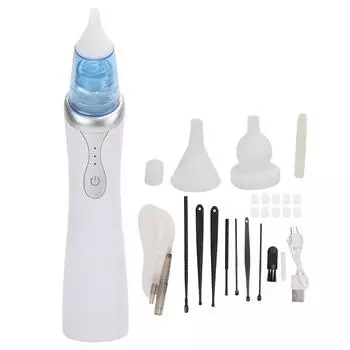 Вакуумный очиститель ушной серы, 3 передачи, тихий, мощный, набор инструментов для удаления ушной серы для взрослых и детей