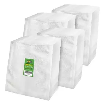 Вакуумный пакет FRESHPAK с тиснением 25x30 см 4x100 штук Нейлон Diamond Длительная свежесть Сохранение продуктов Размораживание в микроволновой печи Хранение в замороженном виде