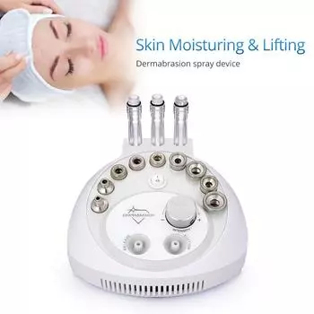 Вакуумный пилинг лица, алмазная микродермабразия, удаление черных точек, лазерный массаж глаз, косметическое оборудование белый