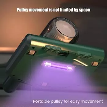 Вакуумный пылесос для удаления клещей на матрасах, мощность всасывания 10 кПа, низкий уровень шума, глубокая очистка, универсальный темно-зеленого