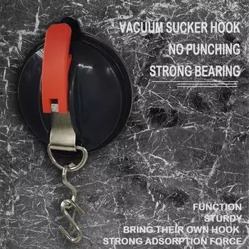 Вакуумный якорь на присоске с фиксированным крючком, крючок на присоске для сверхмощного автомобильного ремешка для часов, подходит для ванной комнаты автомобиля
