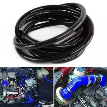 Вакуумный шланг от -40 ° C до 220 ° C 1 шт. Черный высококачественный силикон