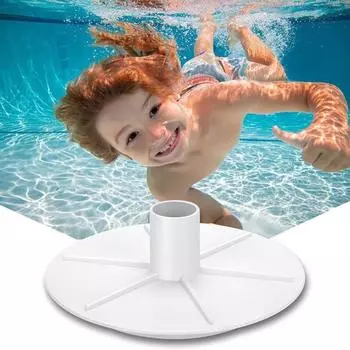 Вакуумный скиммер для бассейна, скиммер для бассейна, вакуумный адаптер, универсальный простой монтаж, запасные части для вакуумной крышки скиммера белый