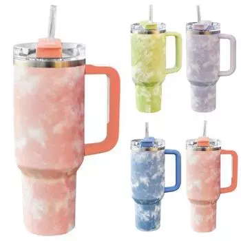 Вакуумный стакан 1200 мл, герметичный, термостойкий, сохраняет тепло/холод, портативный стакан из нержавеющей стали с вакуумной изоляцией для путешествий зелёный