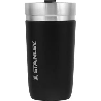 Вакуумный стакан STANLEY Go, матовый черный, с крышкой, вакуумный изолированный стакан, нержавеющая сталь, термоизоляция для кофе, можно мыть в посудомоечной машине, гарантия, японский язык