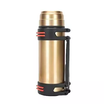 Вакуумный термос из нержавеющей стали - большая емкость, портативный и прочный стакан для воды 2000 мл красный