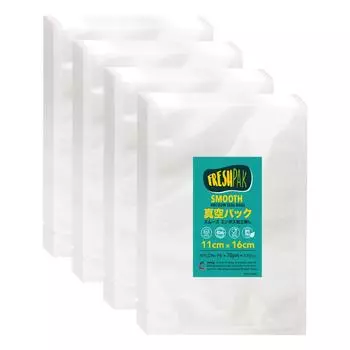 Вакуумный упаковочный пакет для вакуумной упаковочной машины FRESHPAK гладкий без тиснения 11x16 см 100 шт. вакуумный пакет высокой прочности 5-сторонний стандартный пакет нейлон