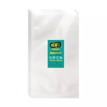 Вакуумный упаковочный пакет для вакуумной упаковочной машины FRESHPAK гладкий без тиснения 15x25 см 100 шт. вакуумный пакет высокой прочности 5 стандартных пакетов нейлон поли