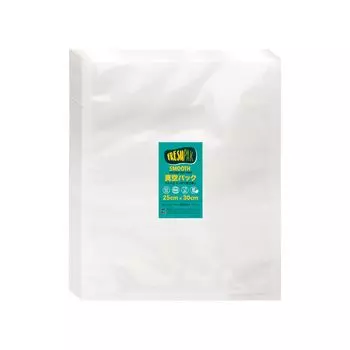 Вакуумный упаковочный пакет Вакуумный упаковочный пакет для вакуумной упаковочной машины FRESHPAK Гладкий без тиснения 25x30 см 100 шт. Вакуумный пакет с высокой прочностью сбоку