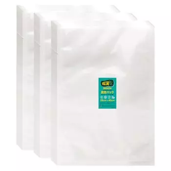 Вакуумный упаковочный пакет, вакуумная упаковочная машина, пакет FRESHPAK, гладкий, без тиснения, 28x40 см, 3x100 штук, вакуумный пакет высокой прочности, 5-сторонний, стандартный пакет, нейлон, поли