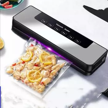 Вакуумный упаковщик 1 шт., бытовая автоматическая машина для упаковки пищевых продуктов, небольшая, более свежая, пластиковая, сжимающая, сухая, влажная, стерилизация