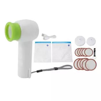 Вакуумный упаковщик, беспроводной ручной многофункциональный пищевой вакуумный упаковщик с крышками и пакетами