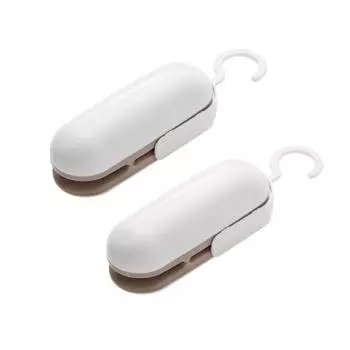 Вакуумный упаковщик для пищевых продуктов, электрический портативный аппарат для хранения, ручной инструмент 2 шт. One Size