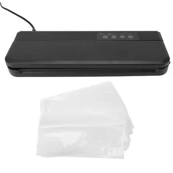 Вакуумный упаковщик Машина для сухой и влажной упаковки Несколько режимов Многофункциональный с 10 вакуумными пакетами Автоматическое сохранение продуктов US Plug 110V