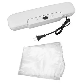 Вакуумный упаковщик Мощное всасывание Встроенный резак для пакетов Компактный Автоматический Упаковщик для продуктов Сухой Влажный
