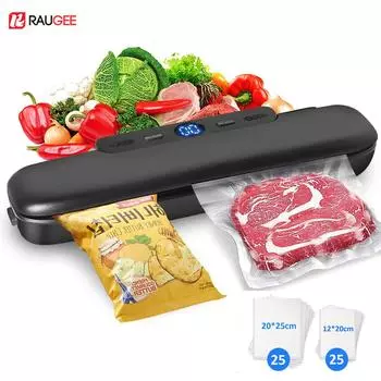 Вакуумный упаковщик пищевых продуктов, автоматическая вакуумная упаковочная машина 220 В Z-21, вакуумный упаковщик пищевых продуктов с пакетами по 10 шт. US PLUG