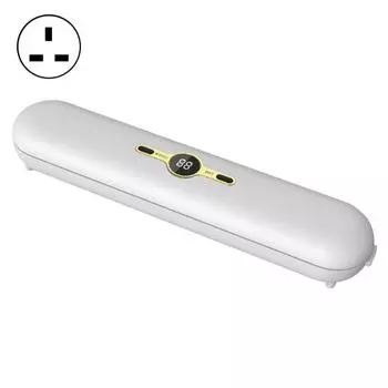 Вакуумный упаковщик с 10 пакетами. Управление одной кнопкой. Функции влажной/сухой работы. Вилка стандарта Великобритании. Компактный автоматический вакуумный упаковщик для пищевых продуктов. Кухонные принадлежности. UK Plug белый