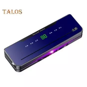 Вакуумный упаковщик с сильной мощностью всасывания, высокоскоростной двигатель, быстрая откачка, водонепроницаемый дизайн с сенсорным экраном, вилка европейского стандарта, автоматическая машина для запечатывания EU королевский синий