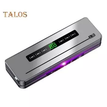 Вакуумный упаковщик с сильной мощностью всасывания, высокоскоростной двигатель, быстрая откачка, водонепроницаемый дизайн с сенсорным экраном, вилка европейского стандарта, автоматическая машина для запечатывания EU серый