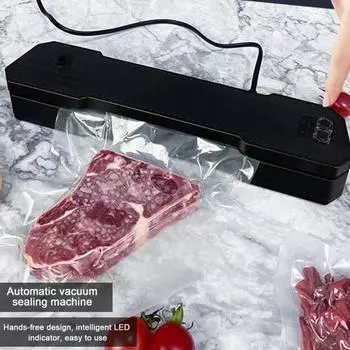 Вакуумный упаковщик, сильная мощность всасывания, машина для вакуумной запайки пищевых продуктов, автоматический вакуумный упаковщик для консервации пищевых продуктов, Plug-Play EU