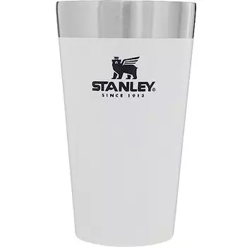 Вакуумный упаковщик Stanley Stacking, пинта 0,1 галлона (0,47 л) Белый вакуумный термос, нержавеющая сталь, кофе, сохранение горячих и холодных напитков, пиво, на открытом воздухе, спорт