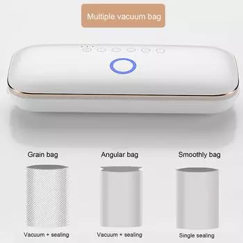 Вакуумный упаковщик, вакуумный упаковщик Food Saver, бытовой небольшой электрический вакуумный упаковщик, белый EU 220V