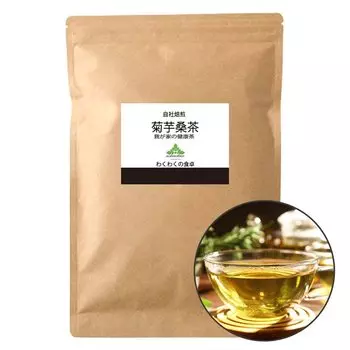 Вакувакуэн Топинамбур Тутовый чай Чайные пакетики Чай Сделано из Топинамбура Листа Шелковицы Диета (100 мешков) Япония, Чай, Чай, Без кофеина,