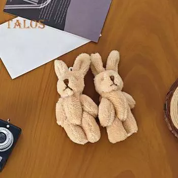 Вальдорфская кукла кролик медведь плюшевая игрушка ручной работы мягкая мягкая игрушка для детей гипоаллергенная моющаяся кукла-компаньон для творческих игр хаки