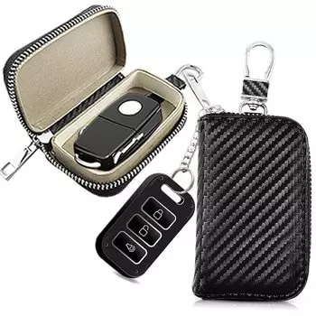 [Valart] Car Key Case Faraday Cage Anti-Hack Case Blocker RFID Signal Blocker (A - 2 Key Cases)
