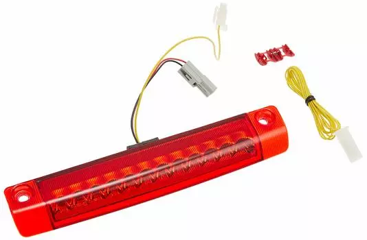VALENTI Jewel LED Дополнительный стоп-сигнал 12 светодиодов Тип 3 для Toyota Красный Prius Prius Aqua Линза/Хром (ZVW30/35) (ZVW40) (НХП10) HT03-RC