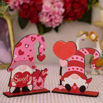 Valentine s Day Decorations Creative Love Rudolph Wooden Ornaments Wedding Love Home Decoration. One Size