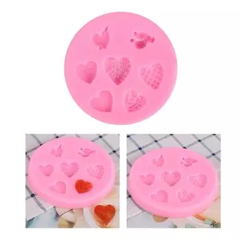 День святого Валентина Элементы Fondant Mold Sugarcraft Chocolate Form Кухня Выпечка Инструменты для DIY Candy Fondant Торт Декор