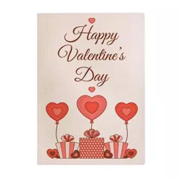 Valentine s Day Flag Valentine Flag Banner Sign for Terrace Outdoor Patio