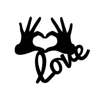 День святого Валентина ЛЮБОВЬ, чем сердца, силуэт, деревянные поделки, я люблю тебя, праздничный дом, подвесное декоративное настенное украшение One Size чёрный