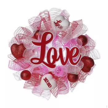 Valentine s Day Wreath Decoration Centerpiece Decorative Hanging Ornament for